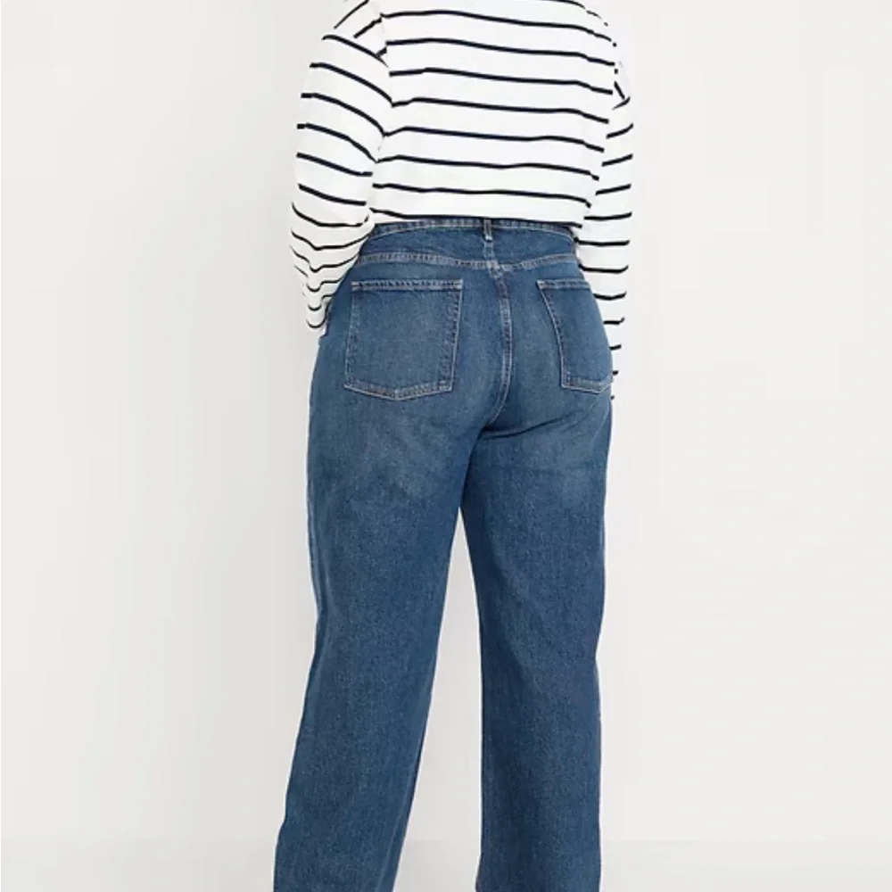 Old Navy Extra High-Waisted Wide-Leg Jeans, Dark Wash, 16 - Picture 7 of 9